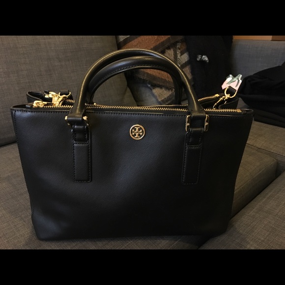 Tory Burch Robinson Mini Double-Zip Tote Bag
